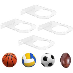 Acdsgd-Support Ballon Mural, Support Ballon Foot En Acrylique, Support Ballon Basket Pour Placer Et Pr&eacute;senter Les Balles, Pour Basketball Football Volleyball Pr&eacute;sentoire - Neuf