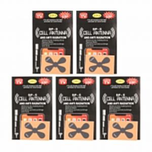 Lot de 5 autocollants 2 en 1 pour telephone portable, protection contre les champs electromagnetiques 5G, anti-radiations, pour iPhone, ordinateurs portables, tablettes et autres appareils electroniques - Neuf