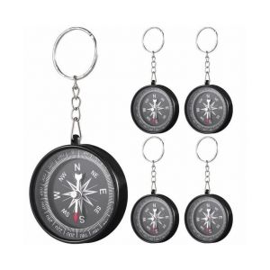 Lot De 12 Porte-Clés Boussole D'aventure Pour Enfants - Cadeaux De Fête En Alliage Durable Pour Les Activités En Plein Air Et Les Chasses Au Trésor - Neuf