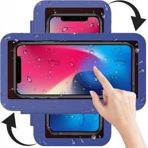 Support De T&eacute;l&eacute;phone De Douche Rotatif &Agrave; 360&deg; - &Eacute;tanche - Support Mural-Anti-Bu&eacute;e - &Eacute;cran Tactile Pour Douche, Salle De Bain, Miroir De Baignoire, T&eacute;l&eacute;phones Portables Jusqu'&Agrave; 7""[Z344] - Neuf