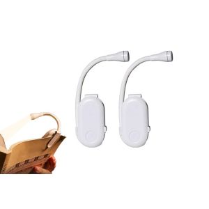 Lampe De Lecture Led Rechargeable Avec 3 Temp&eacute;ratures De Couleur Et Col Flexible, Lot De 2 - Neuf