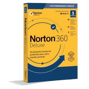 Norton 360 Deluxe 2023 | 5 Appareil | 1 An | Téléchargement - Neuf