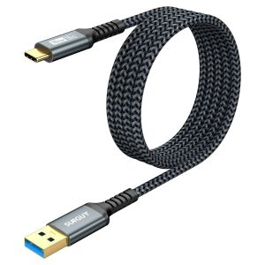 Câble Usb C, [10 Pièces 1,5M] Câble Usb A Vers C 10 Gbps Câble En Nylon Tressé De Compatible Avec Iphone 16/15 Pro Max, Galaxy S24/S23 Ultra, Android Auto[Z730] - Neuf