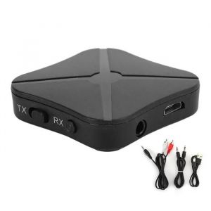 HURRISE R&eacute;cepteur &eacute;metteur audio Bluetooth HIFI Music 2 en 1 sans fil Bluetooth 5.0 &eacute;metteur r&eacute;cepteur audio HIFI musique - Neuf