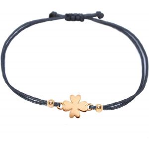 Eryi-Bracelet Trèfle Pour Femme - Or Rose - Porte-Bonheur Fait Main - Avec Trèfle - Taille Réglable - Avec Emballage Cadeau - Neuf