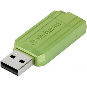 KALANKA-Clé USB Pinstripe 64Go I USB 2.0 I Memory Stick USB I pour Laptop Ordinateur Portable ultrabook TV autoradio I Stick USB 2.0 I Clé USB avec mécanisme Poussoir I Vert Eucalyptus - Neuf
