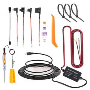 Kit de c&acirc;blage de cam&eacute;ra de tableau de bord MINI adaptateur USB 12V -30V &agrave; 5V Safe pour navigateur GPS Mirror Cam - Neuf