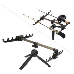 Support De Canne À Pêche Sur Glace, Support Télescopique Pour Canne À Pêche D'extérieur, Trépied Pliable, Accessoires De Pêche En Mer - Neuf