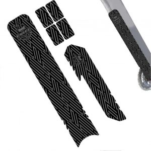 Protege-Cha&icirc;ne De Velo, Autocollant Pour Cadre De Velo, Ruban De Protection, Motif Diamant A L'avant - Neuf