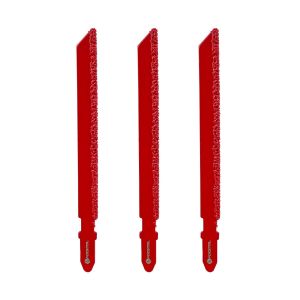 Lame Scie Sauteuse Diamantée - 3 pièces 100mm Disque de Coupe avec Tige en T pour Fibre Verre Marbre Plastique Bois Grain 46 - Neuf