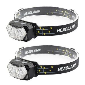 Lampe Frontale Led Ultra-Légère Pour La Course À Pied, La Marche Nocturne Et Le Camping - Modes Polyvalents Et Longue Durée De Vie De La Batterie Pour Les Aventures En Plein Air ! - Neuf