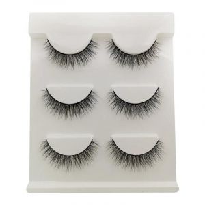 Ore-Demi-Cils Faux Vison Naturel Court Oeil De Chat Faux Cils Moelleux Ailé 3d Vison Renard Cils Maquillage Extension De Cils Faux Cils-G302w- - Neuf