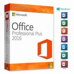 Microsoft Office 2016 Professionnel Plus - Licence En T&eacute;l&eacute;chargement - Neuf