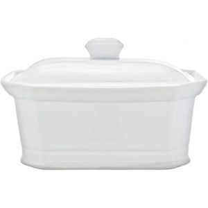 Jexnovashop-Rh46635 Terrine P&acirc;t&eacute; &Agrave; Couvercle, Porcelaine - Blanc - 1l - Neuf