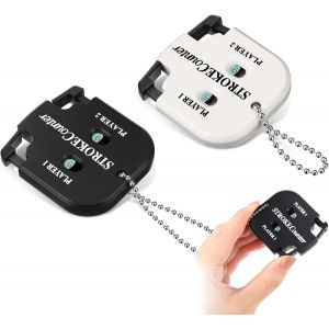 2 Compteurs De Coups De Golf Scoreurs Et Compteurs De Golf &Agrave; Clic Indicateur De Score De Golf Mini Compteur De Point De Golf Carr&eacute; Avec Outil De R&eacute;initialisation De Cadran - Neuf