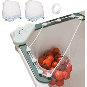 Filtre Triangulaire À Trois Supports Avec 200 Sacs De Crépine D'évier De Cuisine - Neuf