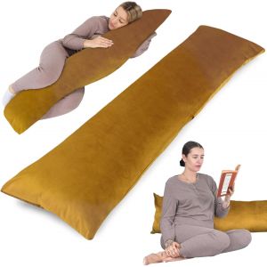 Coussin De Grossesse Pour Dormir 145 Cm ¿ Traversin Plat Ou Oreiller De Corps Coussins Maternité Et D'allaitement Idéal Pour Femme Enceinte Oreillers Long Et Confortable - Neuf