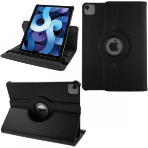 2.0 Etui Pour Apple Ipad Air 4 10.9 (Model 2020) Coque De Protection Rotation 360&deg; Smart Housse Cover Case Stand Auto R&eacute;veil/Sommeil | Noir - Neuf