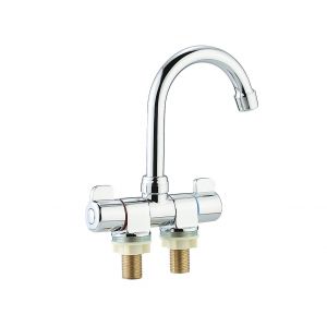 Robinet de cuisine pliable pour camping-car avec poign&eacute;es rotatives, montage sur plage/mur - Neuf