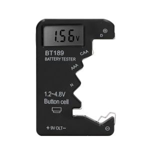 V&eacute;rificateur de Batterie, &eacute;cran LCD Universel pour Batterie AA AAA 6F22 9V 1.5V, Testeur de Batterie pour Piles Domestiques - Petit &eacute;quipement &eacute;lectrique (Le noir) - Neuf