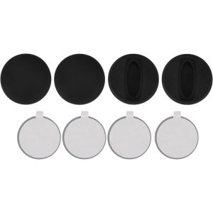 MEVRONISSHOP-4pcs &Eacute;tuis Magn&eacute;tiques pour Airtag, Suivi Anti-Perte S&eacute;curis&eacute; en Silicone Housse de Protection avec Support Magn&eacute;tique Puissant et 8 Feuilles Fer Voiture V&eacute;lo Bagages et Surfaces M&eacute;talli - Neuf