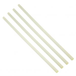 Tige ronde en polyurethane de haute qualite, jaune, diametre 10 mm, longueur 300 mm - Neuf