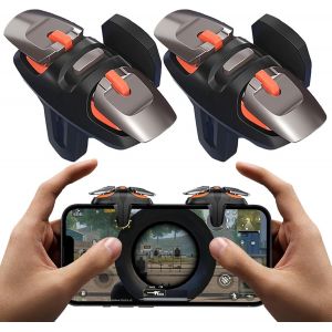 Contrôleur De Jeu Gachette Mobile,Mobile Controller 4 Triggers Phone Game Controller,Déclencheur De Jeu Mobile Pour Téléphone,Compatible Avec Les Téléphones Portables Android Iphone Ios. - Neuf