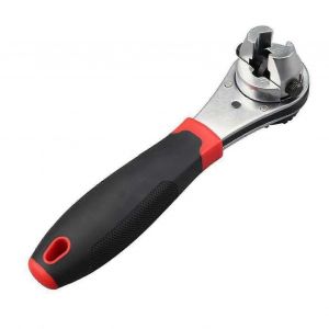 Clé à cliquet dynamométrique à douille universelle Poignée antidérapante Conception ergonomique Clé à cliquet réglable multifonctionnelle traitée thermiquement - Neuf