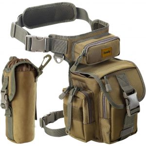 Cauc-Sac De Jambe Polyvalente - Sacoche De Cuisse P&ecirc;che Banane Molle Tactique Militaire, Sac Banane Multifonctionnel Imperm&eacute;able Pour Ext&eacute;rieur Moto Voyage Chasse Randonn&eacute;e Escalade - Sac &Agrave; Outils - Neuf
