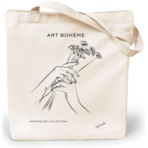 ERSHI-Tote Bag Femme - Sac Cabas Femme Original - Tote Bag Coton 100% Grand Tote Bag 35 x 42 x 8 cm - Sac Fourre Tout Femme en Toi[2 - Neuf