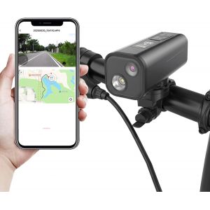 Subzonal-Cam&eacute;ra V&eacute;lo/Moto &Eacute;tanche 4k 30fps, Cam&eacute;ra De S&eacute;curit&eacute; 132&deg; Grand Angle Avec Lumiere, Stabilisation, Gps, Chronom&egrave;tre, Vue Nocturne, Enregistrement, Batterie 3300 Mah, Camera D'action Pour Gu - Neuf