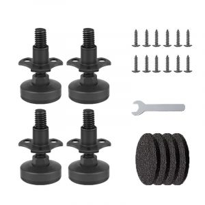De lourds Meubles de Niveleurs, Pack de 4 3/8-16 Filetés Réglables, Pieds de Nivellement, les pieds des Meubles, Réglable pieds de Table pour la Table/Fauteuil/Canapé/Bureau/Cabine - Neuf