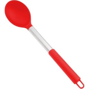Silicone Cuillère, Poignée En Acier Inoxydable, De Transparence Et De Non-Bâton De Cuisine Louche, Sans Bpa Et Résistant À La Chaleur Jusqu'à 250°C, Résistant À La Chaleur, Non-Bâton - Neuf