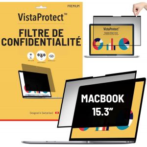 - Filtre De Confidentialit&eacute; & Filtre Anti-Lumi&egrave;re Bleu Premium Magn&eacute;tique. Film De Protection 2-En-1 Compatible Avec Apple Macbook Air 15 M2/M3/M4 (15.3" - 2023+) - Neuf