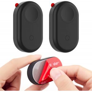Lot De 2 Coques &Eacute;tanches En Silicone Avec Autocollant Adh&eacute;sif Pour Galaxy Smarttag2,Coque De Protection &Agrave; Coller Sur Le Support,Pour Portefeuille,Bagages,Voiture,V&eacute;lo,T&eacute;l&eacute;commande Drone - Neuf