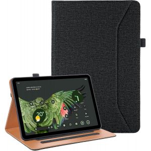 pour Google Pixel Tablette Coque avec Porte-Stylo Support Multi-Angle Housse &Eacute;tui pour Google Pixel Tablet 11 Pouces avec Dragonne,Noir - Neuf