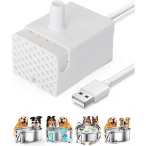 Kalanka-Oneisall Fontaine &Agrave; Eau Pour Chiens De Grande Taille, 7 L/1,8 G, Super Silencieuse En Acier Inoxydable Avec Triple Filtration, Id&eacute;ale Pour Chiens Et Chats - Neuf