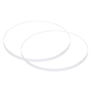 Kal-2pcs Verre De Montre En Cristal Transparent 28,5 Mm De Diamètre, 2 Mm D'épaisseur, Rond, Plat, En Verre Minéral De Haute Transmittance, Pièce Rechange Pour Réparateur De Montres - Neuf