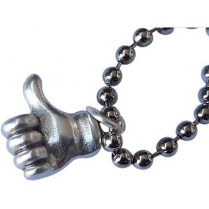 Kal-Porte-Cl&eacute;s Emoji Symbol Main En M&eacute;tal Argent&eacute;. Pendentif De Sac &Agrave; Dos Inspir&eacute; Des Mains &Eacute;motic&ocirc;nes Whatsapp. Id&eacute;e Cadeau Originale - Neuf