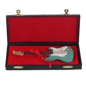 Mini guitare miniature, replique, instrument de musique, decoration pour la maison ou le bureau - Neuf