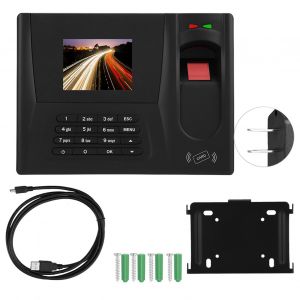 ZDC20 2,8 pouces TFT TCP/IP Lecteur de cartes d'empreintes digitales et de mot de passe Machine de pointage (US 100-240 V) - Neuf