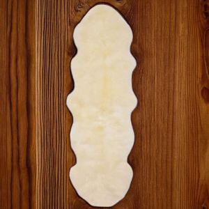Vidaxl Tapis En Peau De Mouton 60 X 180 Cm Blanc - Neuf