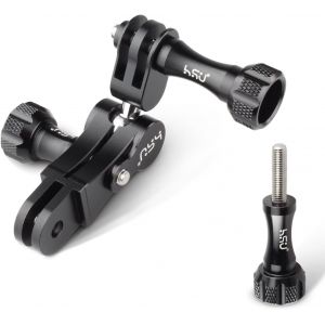 Bras d'extension pour GoPro,360&deg; Adaptateur Fixation Verticale en Aluminium pour Hero 12/11/10/9/8/7/6/5/4/3 et Autres Cam&eacute;ras d'action - Neuf