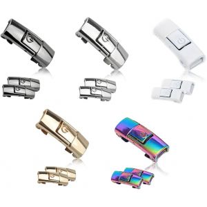 Ytseazn-Lot De 10 Attaches À Lacets,Boucle De Lacet Durable Sans N?Ud À Dégagement Rapide,Boucle De Lacet Fixe Paresseuse En Métal,Pour Chaussures De Course,Chaussures De Sport(Couleur) - Neuf