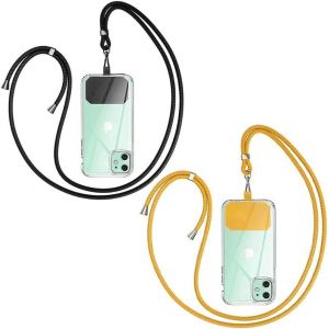 Kal-Chaîne De Téléphone Portable Universelle À Bandoulière U2013 Compatible Avec N'importe Quel Téléphone Portable Et Smartphone, Chaîne À Bandoulière, Étui Avec Cordon - Neuf