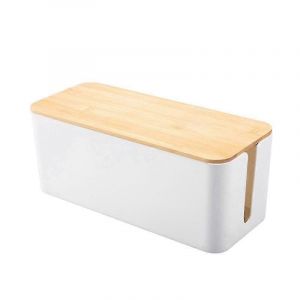 Boîte De Rangement De Câble Organisateur De Prise De Courant Boîte De Rangement De Câble Boîte De Rangement De Ligne Réseau Chargeur De Bac De Stockage Wi - Neuf