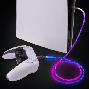 LED C&acirc;ble pour ps5 Manatte Chargeur Accessoire pour Xbox One Elite Series 2 pour Switch Pro Controller pour Xbox Core - USB vers Type C,1M - Neuf
