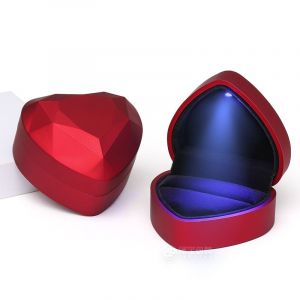 Boîte De Bague En Forme De C?ur Porte-Velours Bijoux Organisateur De Poitrine Boucles D¿Oreilles Boîte¿Rouge¿ - Neuf