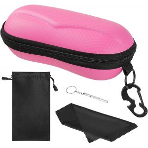 Tianyi-Étui À Lunettes Semi-Rigide, Boîte À Lunettes De Soleil Avec Crochet En Métal, Étui De Protection Pour Lunettes - Neuf