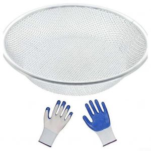 Jardin De Sable Compost Passoire Lourds Tamis &Agrave; Mailles De La Couche Sup&eacute;rieure Du Sol De Pierres Et De Sable Grossier, De 12 En W X 3.1 H 10 Mm - Neuf